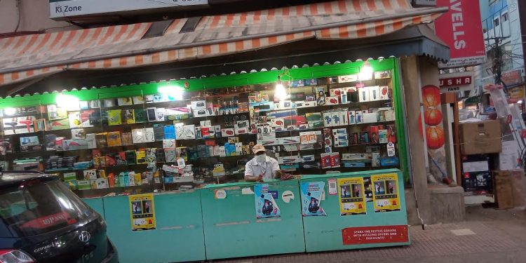 A shop selling ‘Made in China’ electronic items at Bapuji Nagar in Bhubaneswar