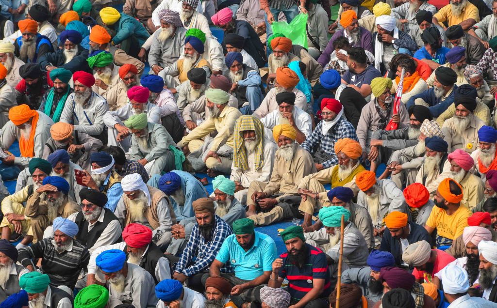 Farmers protest