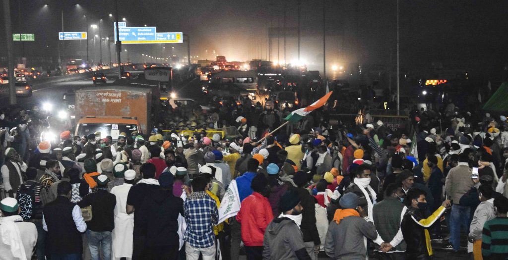 Farmers protest