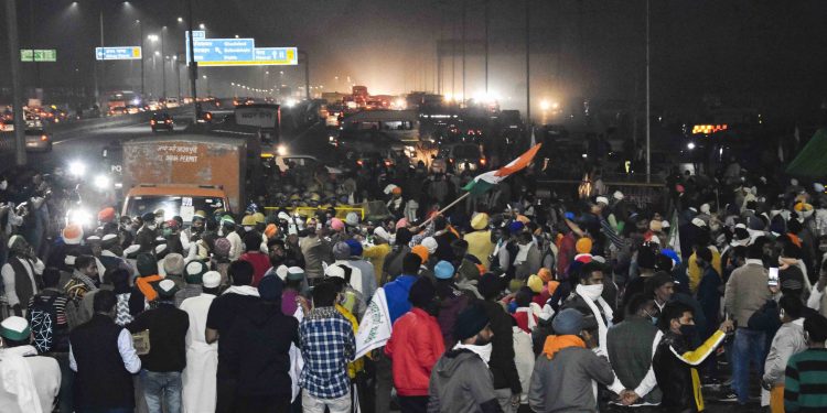 Farmers protest