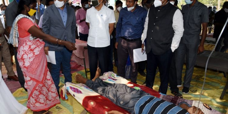 Following the emergence of mysterious illness cases in Eluru in December and Pulla recently, similar ailments appear to have spread to Komirepalli village in Andhra Pradesh's West Godavari district on Friday.Komirepalli is 17 km south west of Pulla, where around 30 cases emerged recently, with symptoms such as fainting, frothing, convulsions, vomiting, among others. Pic-  IANS