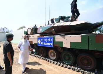 PM Narendra Modi hands over Main Battle Tank Arjun 1A (MK-1A) to Army in Chennai on Sunday, 14th February 2021