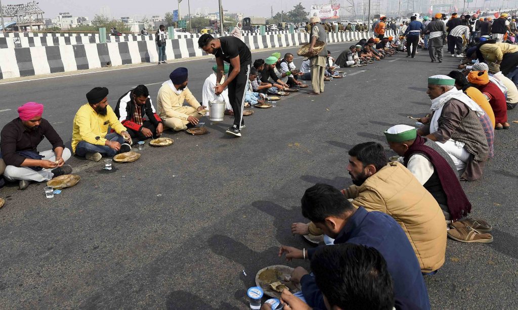 Farmers protest