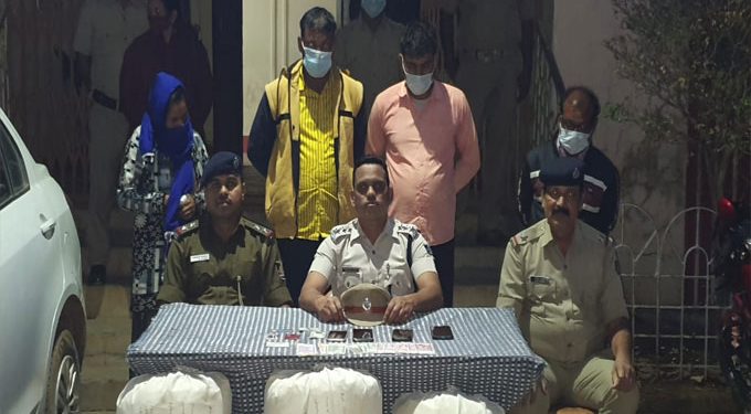 Ganja worth Rs 5 lakh seized in Sundargarh; four UP residents including woman arrested