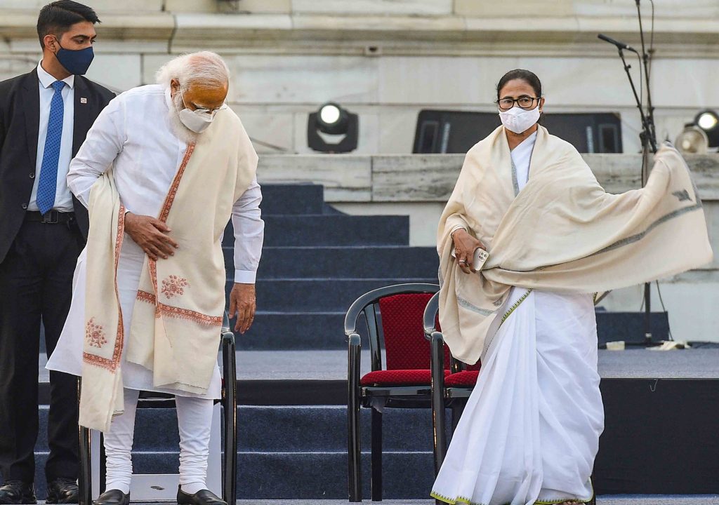 Narendra Modi and Mamata Banerjee