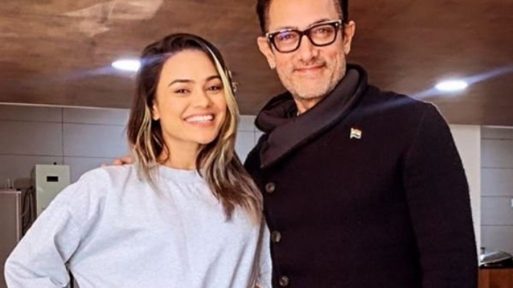 Elli AvrRam and Aamir Khan