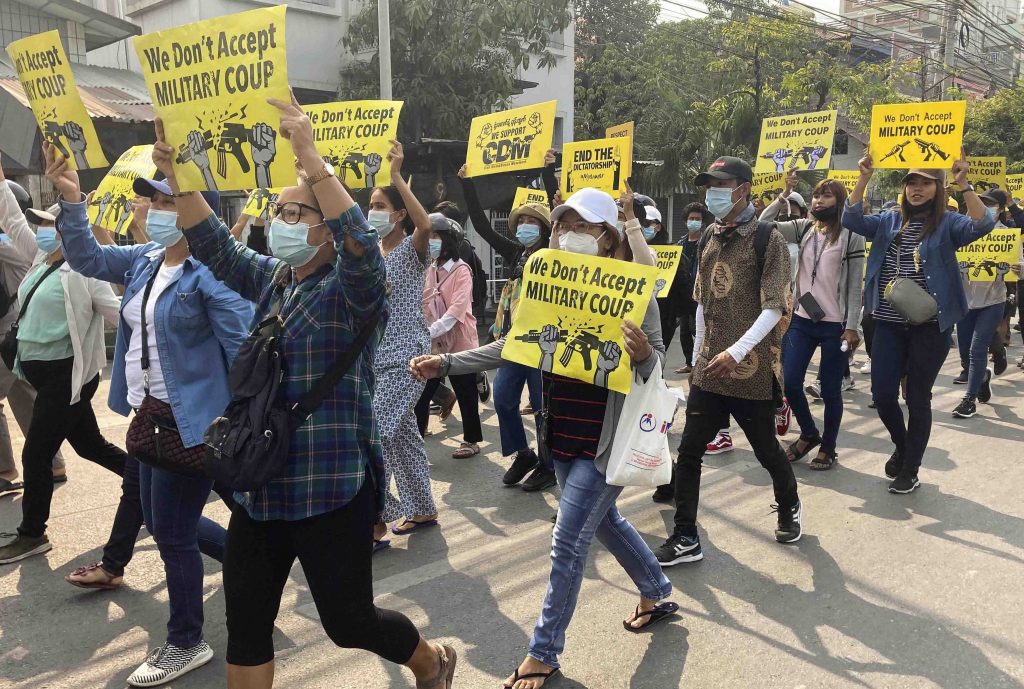 Protests in Myanmar