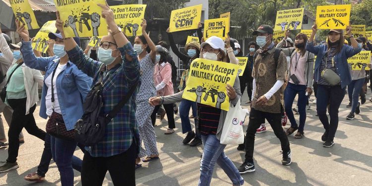 Protests in Myanmar