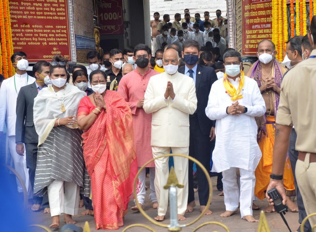 President Ram Nath Kovind visits Puri Jagannath Temple  