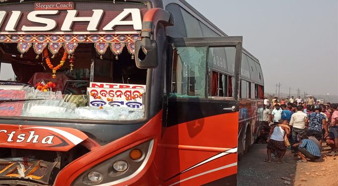 Youth run over by bus; angry people ransack bus, stage road block on NH-55 in Cuttack