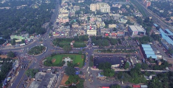 Aerial view of Bhubaneswar (Creative Commons)