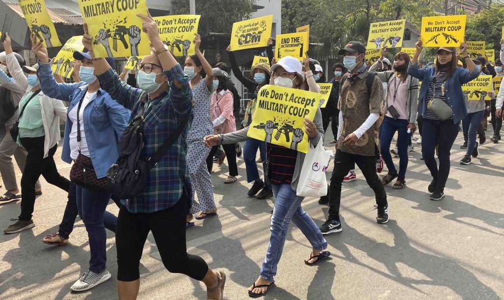 Protests in Myanmar