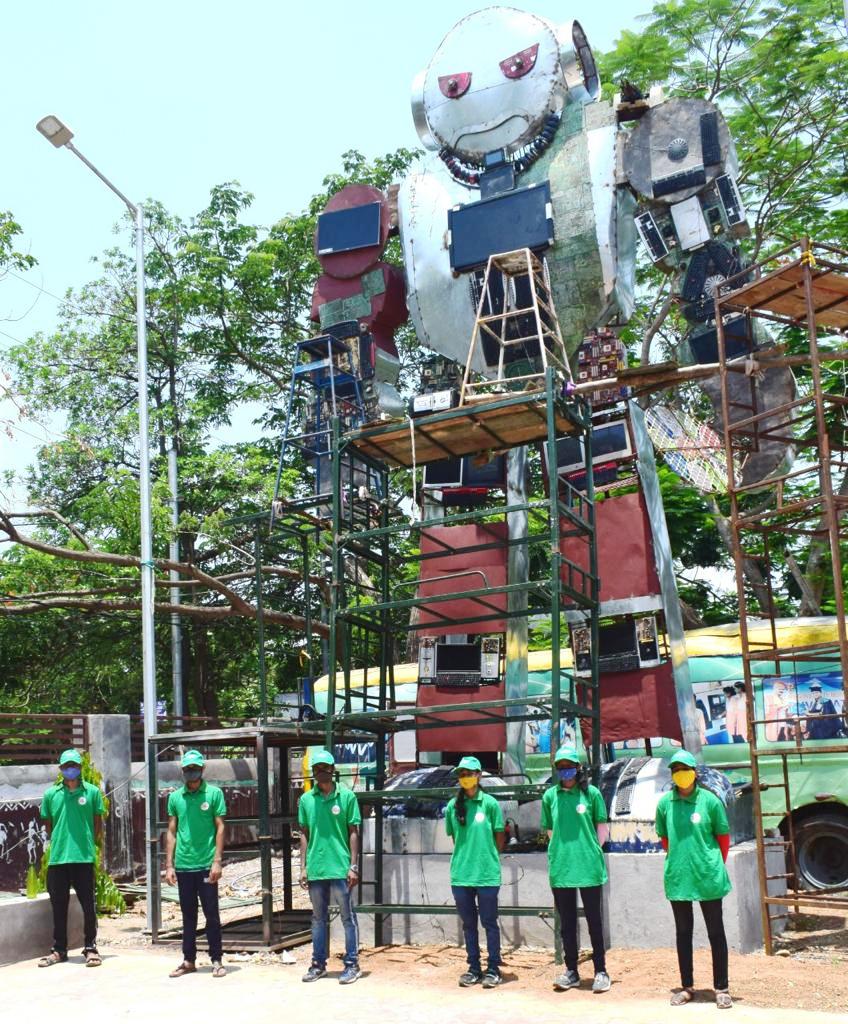 Berhampur ITI erects 29 ft tall structure