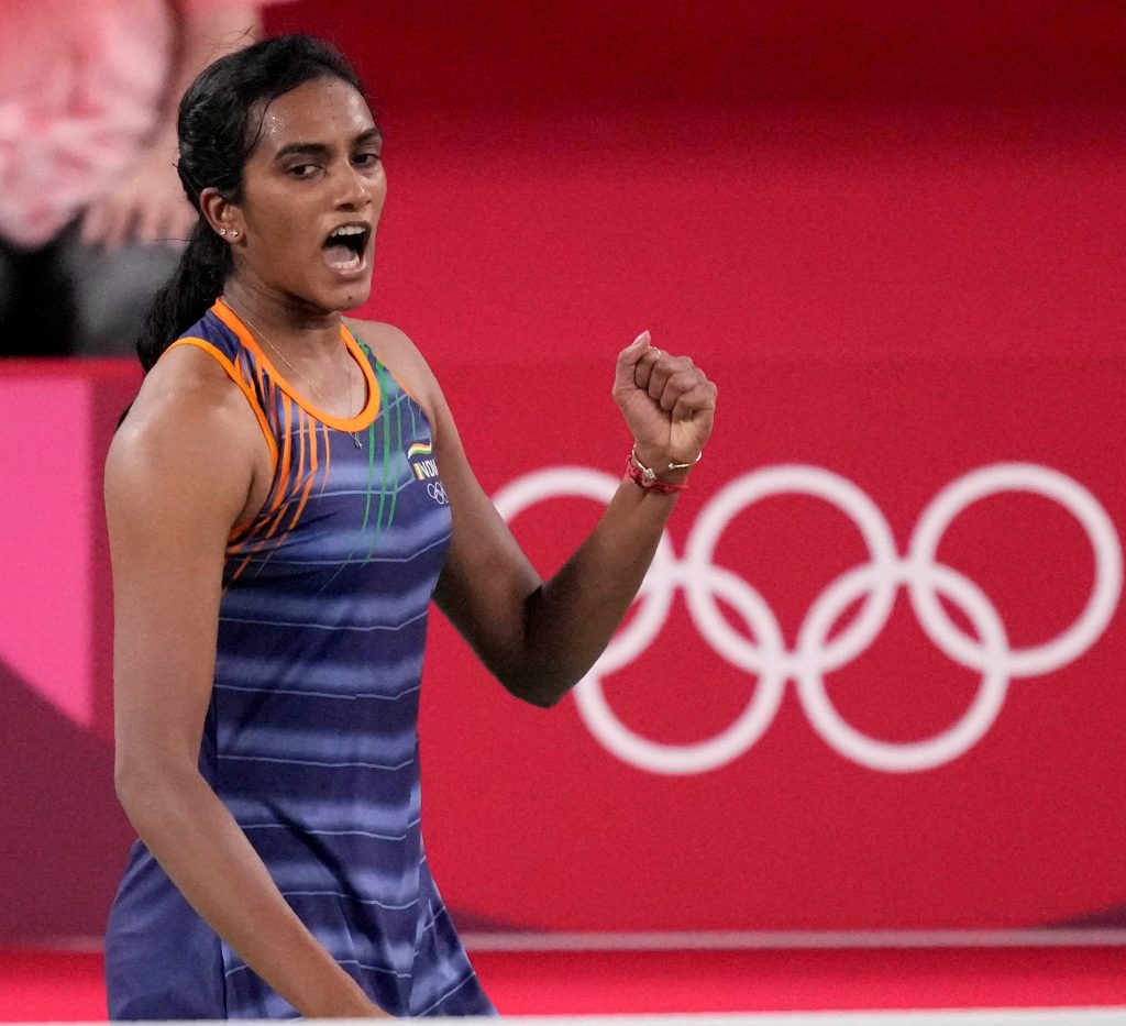 PV Sindhu enters semifinals at Tokyo Olympics