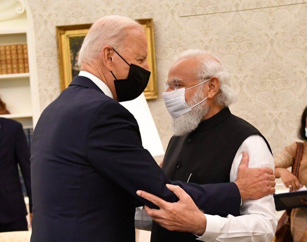 Narendra Modi, Joe Biden