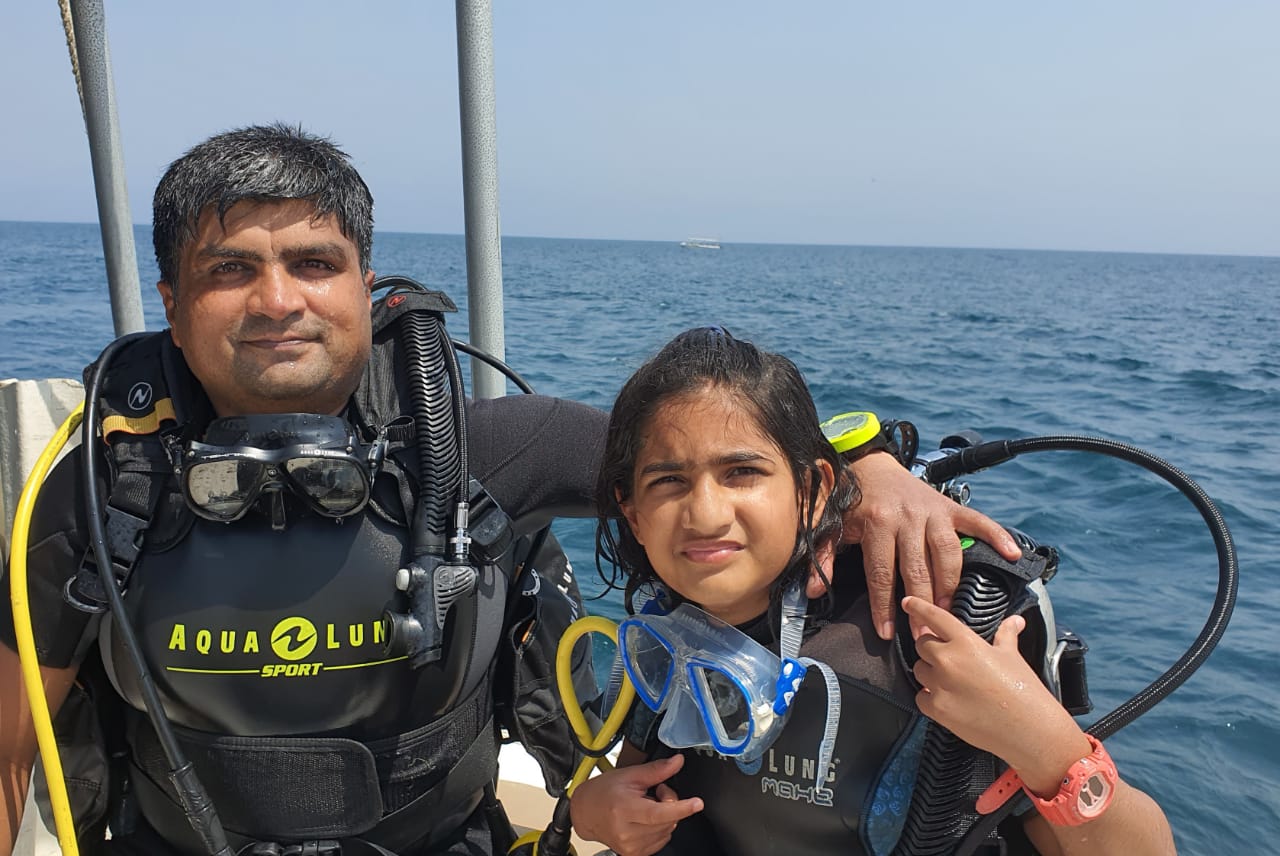 Tisya Panigrahi along with her father Priyadarshee Panigrahi