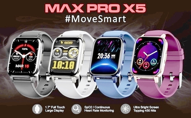 Maxima launches Max Pro X5 smartwatch check price specification