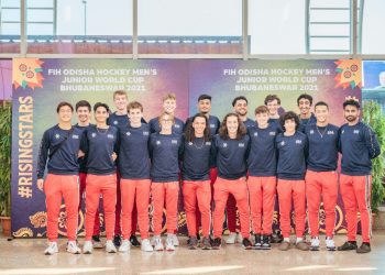 Team USA reached in Bhubaneswar for FIH Men's Junior Hockey World Cup. Pic- IANS