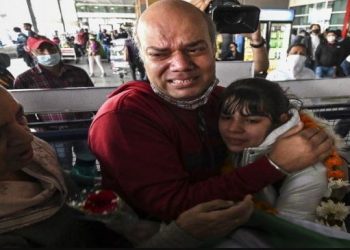 Ukraine crisis - Hugs and tears at airport as families reunite with children evacuated from Sumy