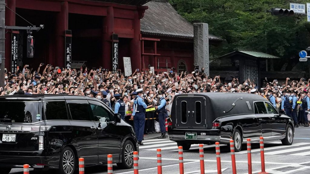 Japanese bid adieu to former leader Shinzo Abe at funeral