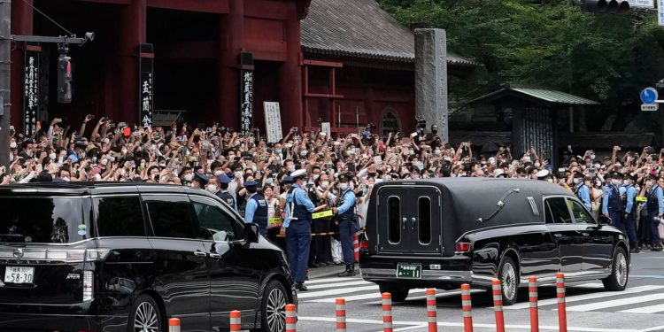 Japanese bid adieu to former leader Shinzo Abe at funeral