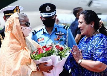 Bangladesh Prime Minister Sheikh Hasina arrived in Delhi September 5 as she begins her four-day state visit to India. (PC: Twitter/@MEAIndia)