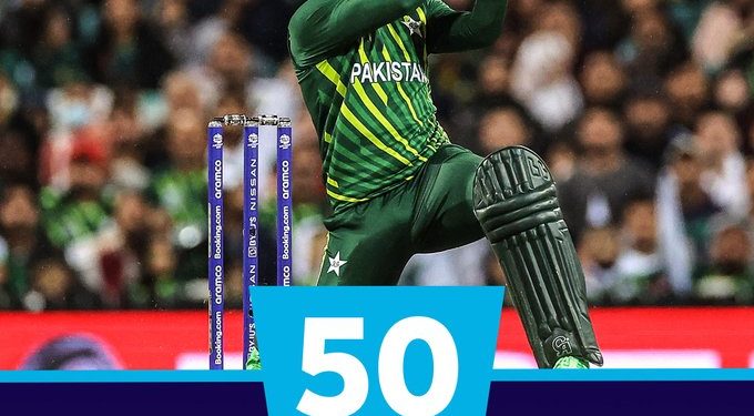 T20 WC : Shadab's 20-ball fifty powers Pakistan to 185/9 against SA