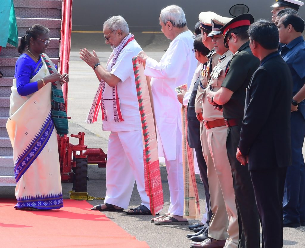 President Murmu arrives in Odisha on two-day visit