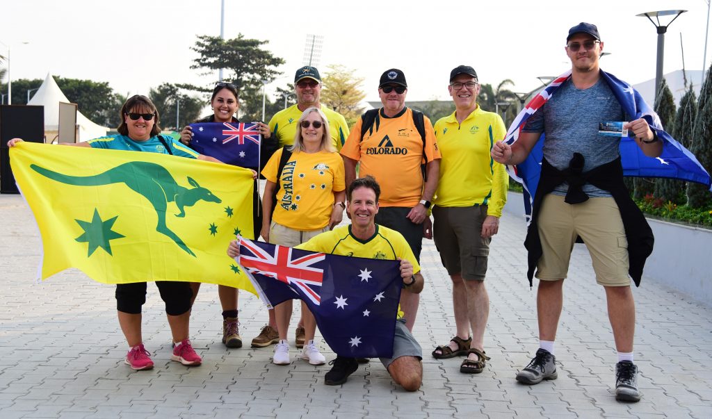 Australian fans at hockey world cup