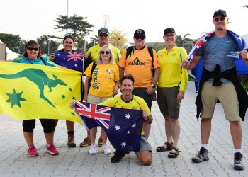 Australian fans at hockey world cup