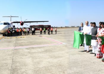 Chief Minister Shri Naveen Patnaik Launching air service from Bhubaneswar to Rourkela at Biju Patnaik International Airport 01