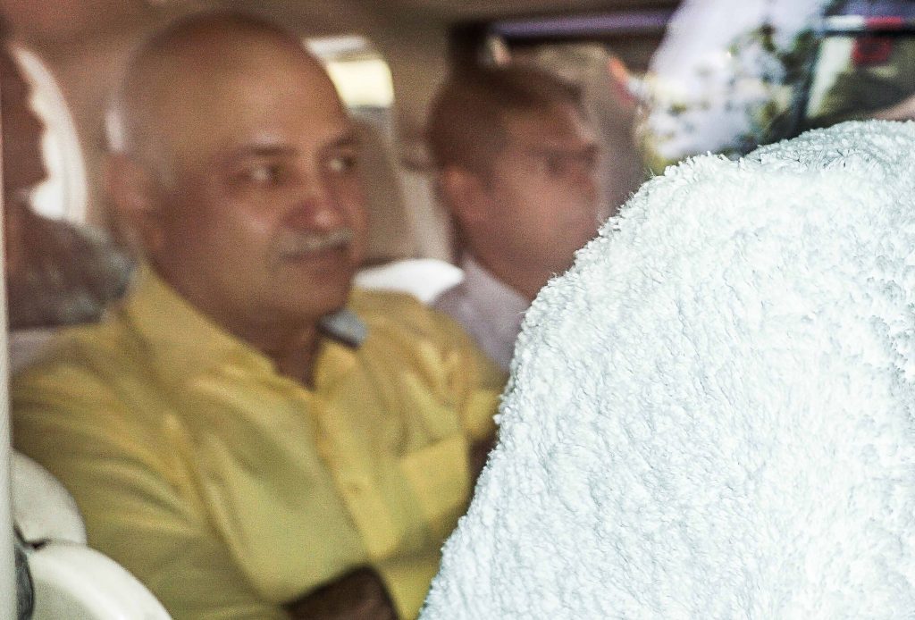 Delhi Deputy Chief Minister Manish Sisodia being taken to Rouse Avenue court by CBI officials in the excise policy case