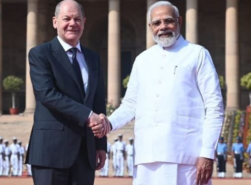 Modi with Olaf Scholz