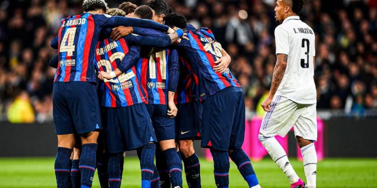 Barcelona defeat Real Madrid 1-0 win at Santiago Bernabéu Stadium in the first leg of the Copa del Rey semifinals (Image: ManagingBarca/Twitter)