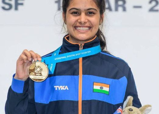 Manu Bhaker to lead India at the ISSF World Cup 2023 (Image: RajBhavanHry/Twitter)