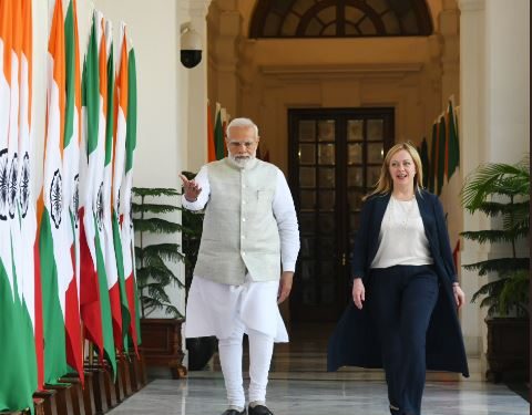 Giorgia Meloni Narendra Modi