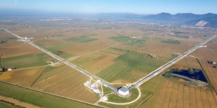 Virgo gravitational wave detector near Pisa, Italy (Image: Twitter)