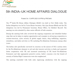 India concerned over misuse of UK's asylum status by the Pro-Khalistan elements