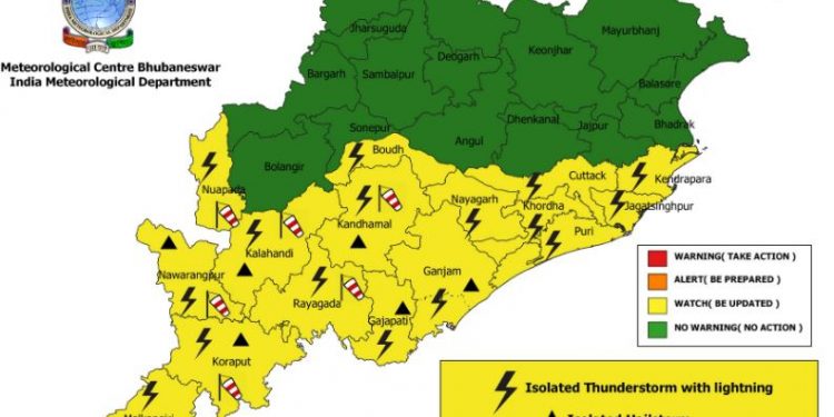 Odisha weather April 22