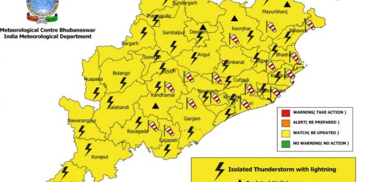 Odisha weather April 25