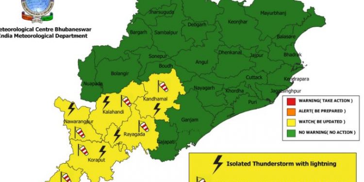 Odisha weather April 5