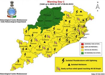 Odisha weather April 7