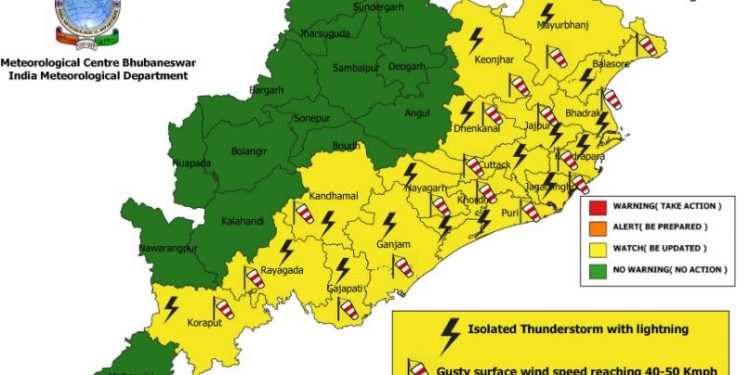 Odisha weather April 9