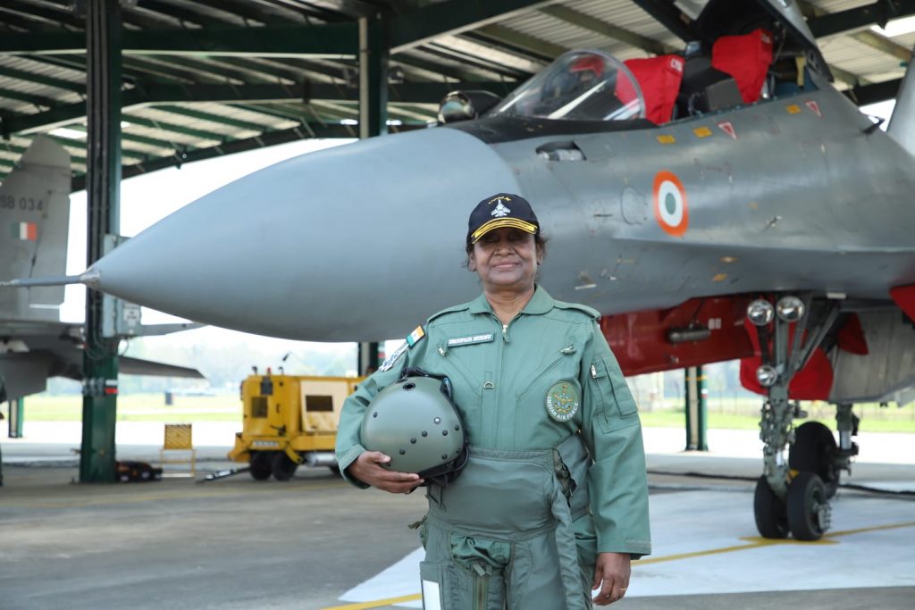 President Murmu takes maiden sortie in fighter jet in Assam's Tezpur