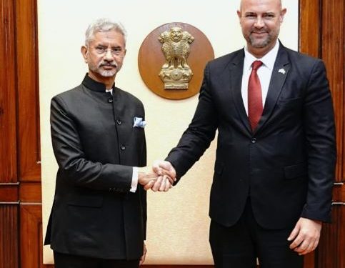 EAM S Jaishankar meets speaker of Israel's Knesset Amir Ohana (Image: DrSJaishankar/Twitter)