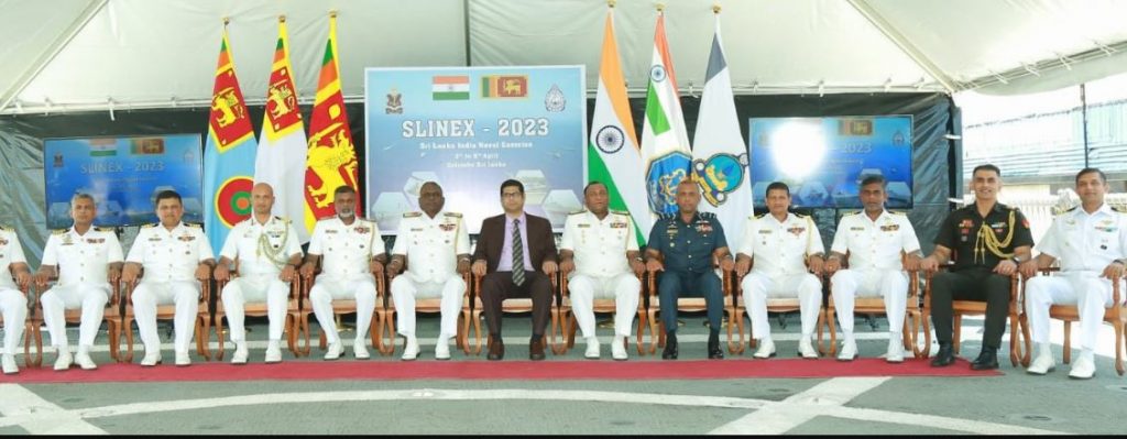 Sri Lankan minister visits Indian Navy ships participating in ongoing joint naval exercise