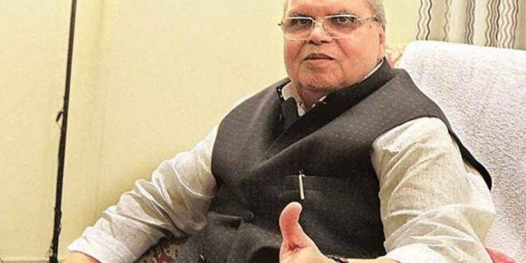 File photo of former Jammu and Kashmir Governor Satya Pal Malik