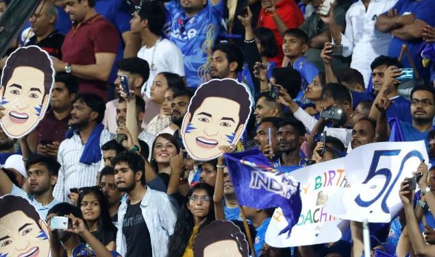 Tendulkar cuts cake to celebrate 50th birthday at Wankhede during MI vs PBKS Mumbai: Cricket icon Sachin Tendulkar's 50th birthday was Saturday celebrated two days early during the Indian Premier League clash between Mumbai Indians and Punjab Kings at his home ground Wankhede Stadium here. Tendulkar, who had said that reaching 50 was his 'slowest half-century', cut a cake near the Mumbai Indians' dugout during the second strategic break in the first innings. The Mumbai Indians franchise, for whom Tendulkar played for all his six years in the IPL from 2008-2013, made arrangements to celebrate the occasion. More than 30,000 fans at the Wankhede Stadium were provided with Tendulkar face masks. The batting legend wore jersey No. 10 for India and Mumbai Indians, and after the 10th over of Punjab Kings' innings, the stadium was reverberated with the familiar chant of ‘Sachin… Sachin'. “Sachin made the no 10 jersey iconic in cricket and this year will mark 10 years to the last match he played for India, which had come at the Wankhede Stadium. On that occasion, Saturday will be all about celebrating the glorious career of the highest run getter of all time and India's most capped Test and ODI player,” the franchise said earlier in a release. Additionally, outside the Garware Pavilion, a large replica of Tendulkar's No. 10 jersey was kept for fans to click photos. PTI Sachin Tendulkar