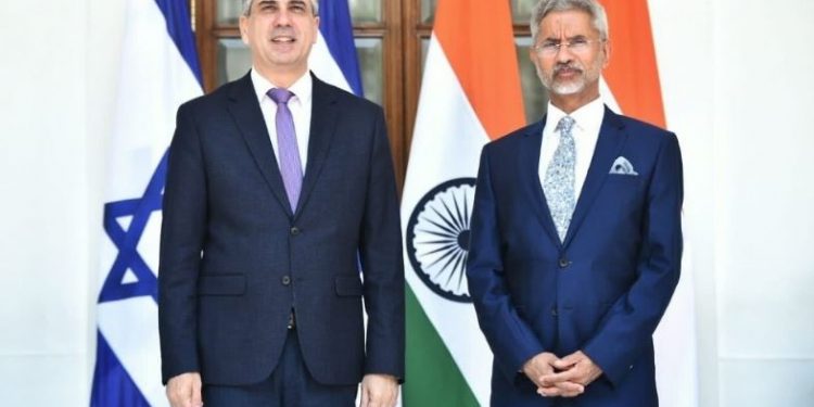 Israeli Foreign Minister Eli Cohen with EAM S Jaishankar (Image: elicoh1/Twitter)