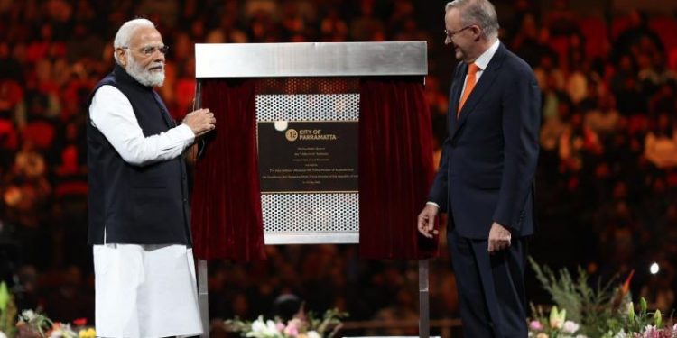 PM Modi, Australian counterpart jointly lay foundation stone of 'Little India' during special community event in Sydney